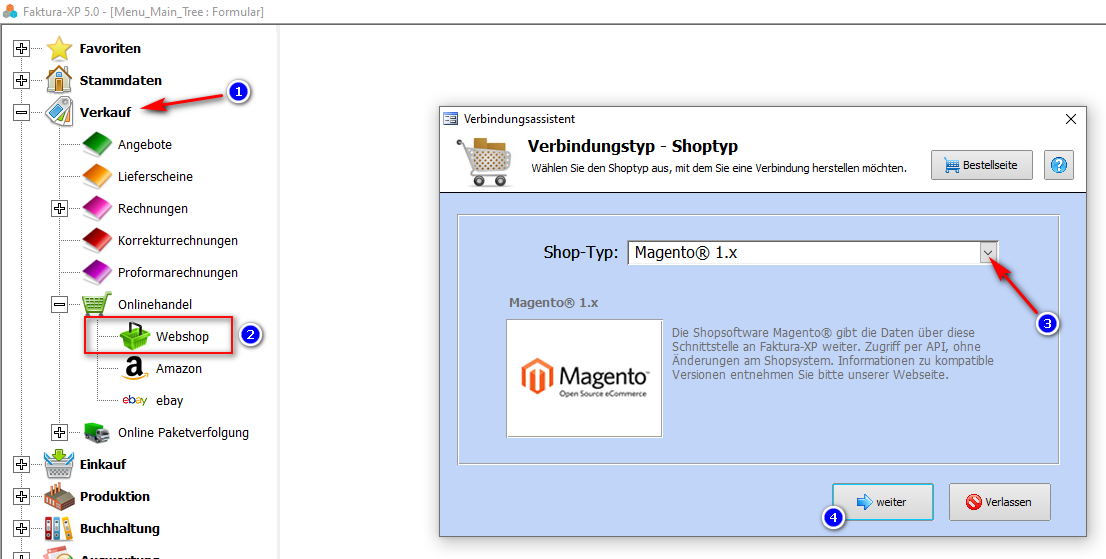 Magento OnlineShop Synchronisieren