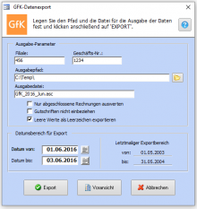 GfK Datenexport